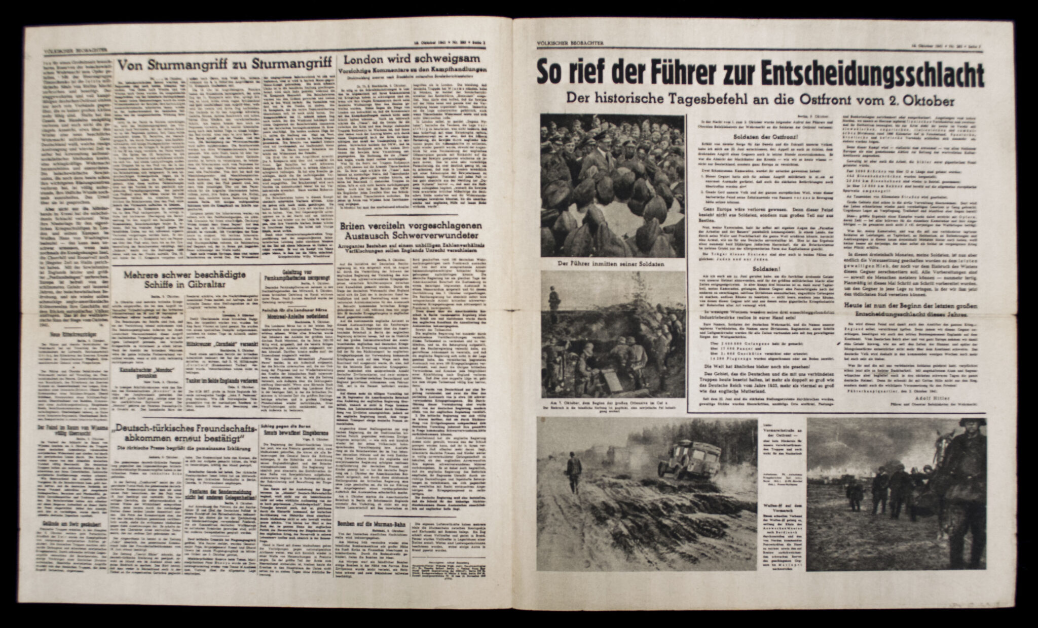 Pamphlet Völkischer Beobachter Der Feldzug im Osten entschieden 1941