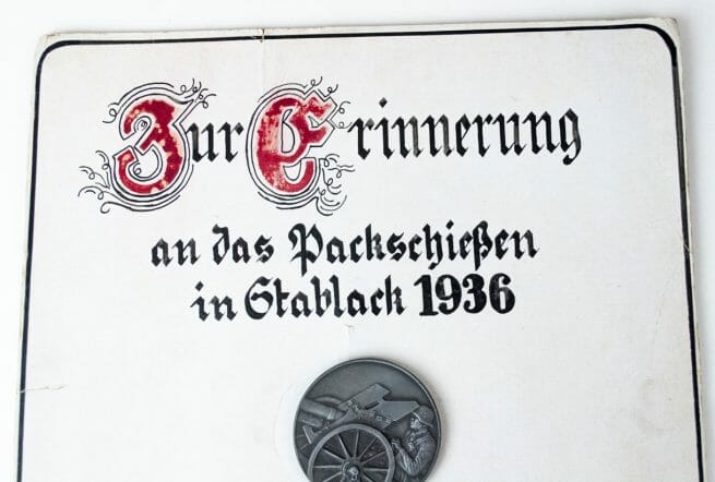 Packschiessen 1936 - 2.Preis Stablak