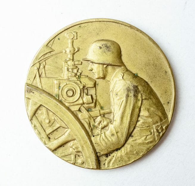 Pak Geschütz Preisrichten 1927 medal in gold (in case) - 1