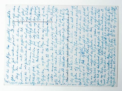 Max Wechsler postcard: Die Arbeitsmaid im Dienst.