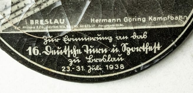 16. Deutsches Turn und Sportfest Breslau 1938 pocket mirror