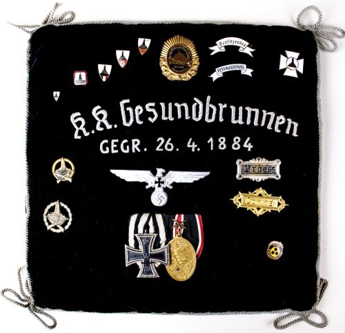 Death pillow of the Kyffhäuserbund Krieger Kameradschaft Gesundbrunnen president Johann Titius