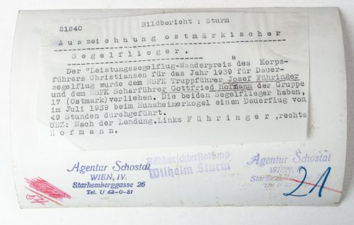 Pressphoto NSFK - Auszeichnung Ostmarkischer Segelflieger