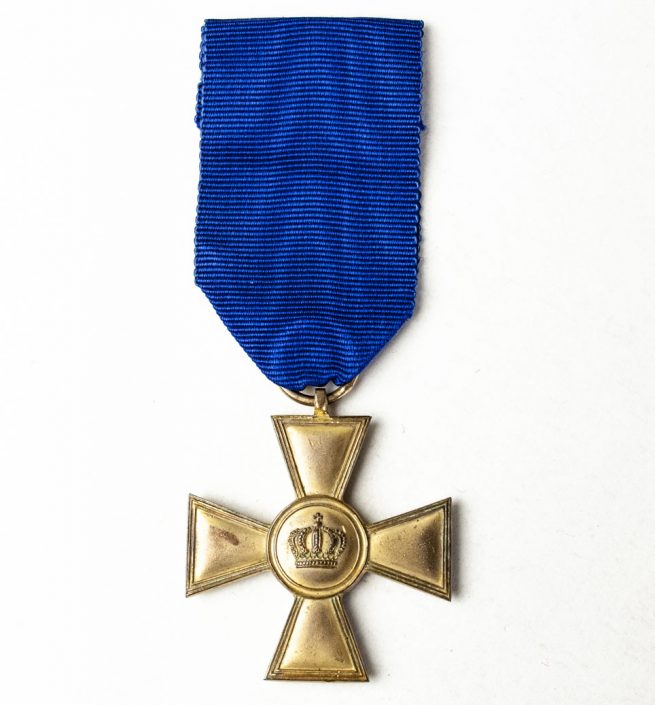 Prussia Dienstauszeichnung Kreuz 1. Klasse für XV Dienstjahren (gold color)