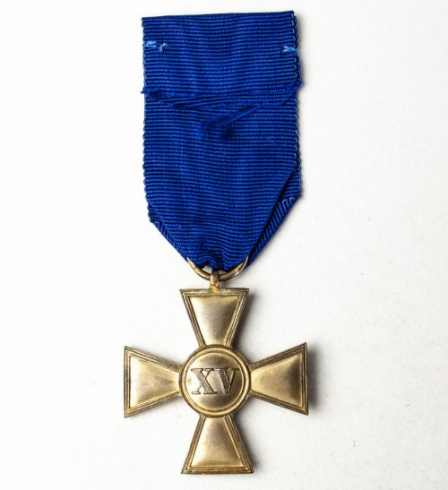 Prussia Dienstauszeichnung Kreuz 1. Klasse für XV Dienstjahren (gold color)