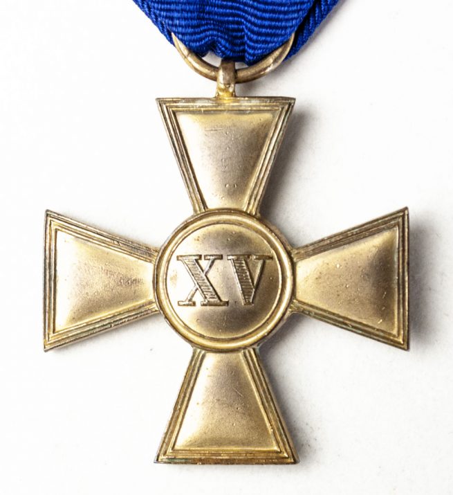 Prussia Dienstauszeichnung Kreuz 1. Klasse für XV Dienstjahren (gold color)