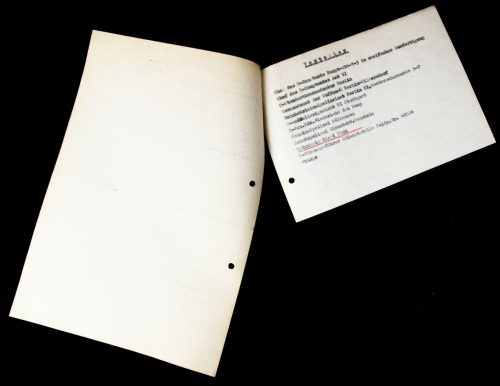 Dutch Waffen-SS Volunteer from Schoterland Fahnenflucht warrant document from SS-Ausbildungslager Sennheim 5