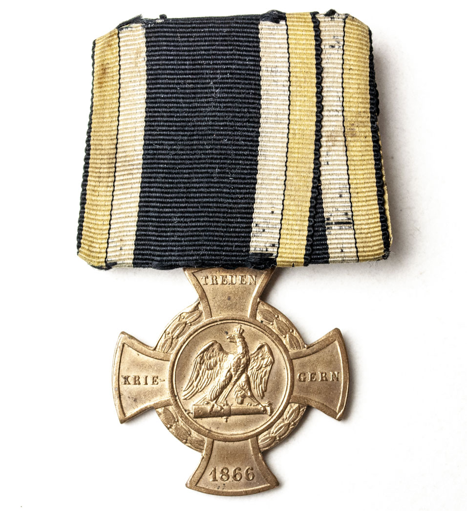 Prussia Erinnerungskreuz 1866 Königgrätz “Treuen Kriegern” single