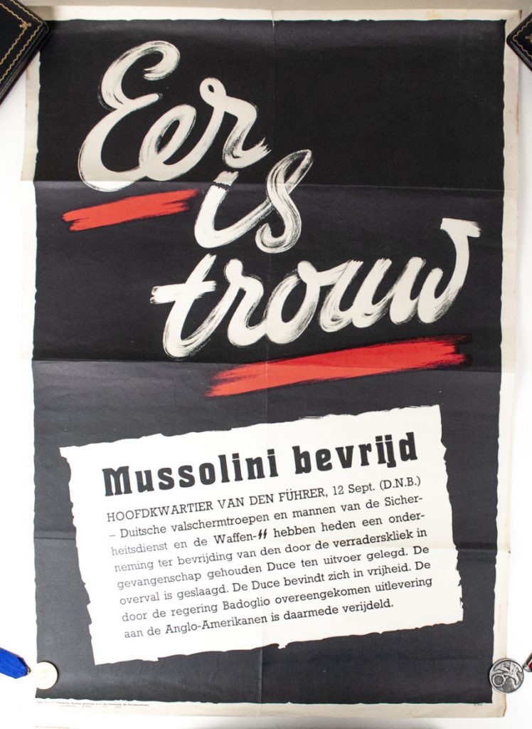 Waffen SS / Dutch SS poster – Eer is Trouw 1943 (about the liberation ...
