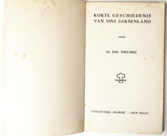 Johan Theunisz, Korte geschiedenis van ons Saksenland