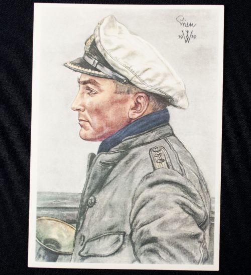 Postcard: W. Willrich - Kapitänleutnant Prien (1940)