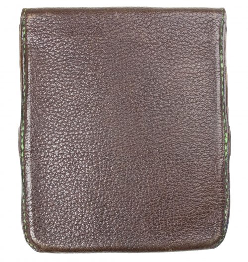 German imperial leather bag/case with crown and 