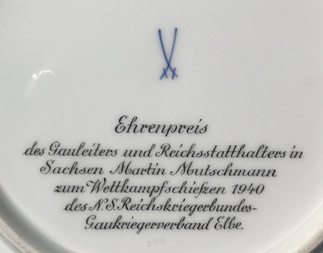 Unique Gauleiter Martin Mutschmann Ehrenpreis (1940)
