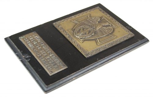 Coburg badge commemorative plaque 1941