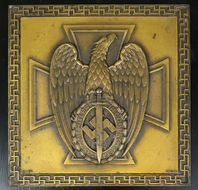 Coburg badge commemorative plaque 1941