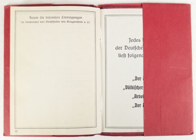 Deutsche Arbeitsfront (DAF) Mitgliedsbuch/memberbook + very rare cover