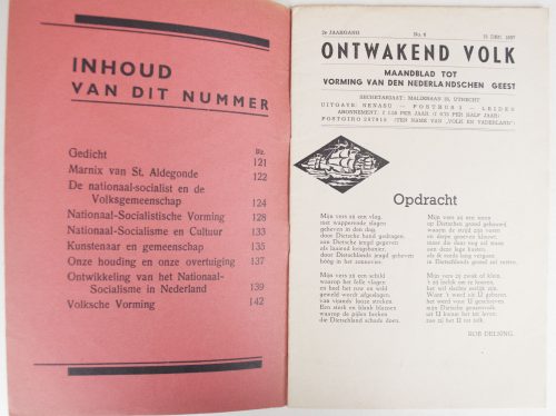 (NSB) Ontwakend Volk - Jrg 2. No.6 (5 dec 1937)