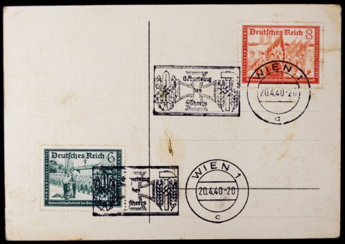 Postcard: Zum Geburtstag des Führers 20 April 1940