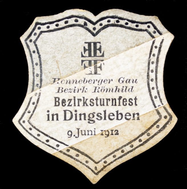 Turnerbund Henneberger Gau Bezirk Römhild Bezirksturnfest in Dingsleben 9 juni 1912