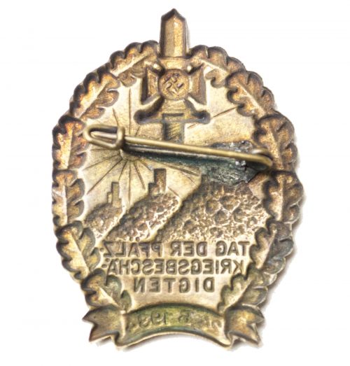 NSKOV Tag der Pfalz Kriegsbeschädigten 24.6.1934 abzeichen