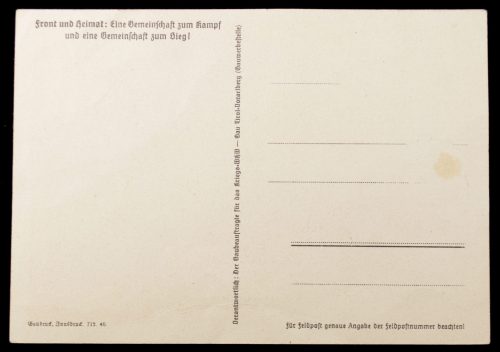 Postcard: Tag der Wehrmacht am 17. März 1940