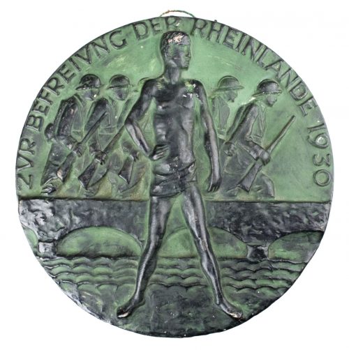 Zur Befreiung der Rheinlande 1930 (large 24 cm stone plaque)