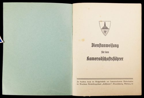 Kyffhauserbund Dienstanweisung für den Kameradschaftsführer