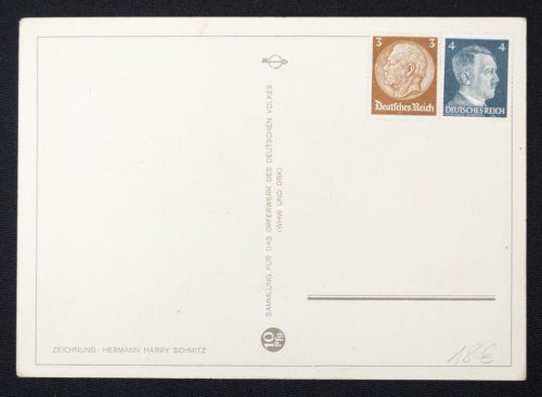 Postcard (DRK) Sammlung für das Opferwerk des Deutschen Volkes (WHW und DRK) - Es leuchten die Sterne