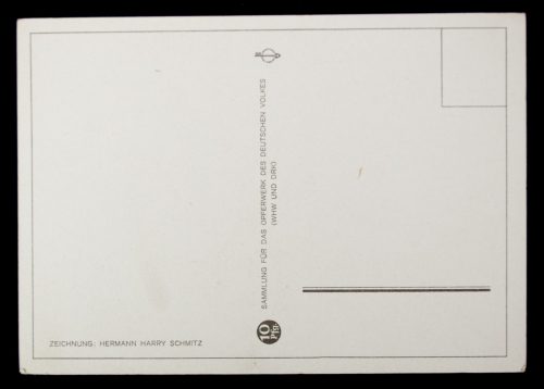 Postcard (DRK) Sammlung für das Opferwerk des Deutschen Volkes (WHW und DRK) - Nahaufklärer