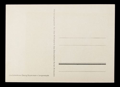 Postcard: Hilfswerk des Deutschen Roten Kreuzes (DRK) - Besitz Stirbt, Sippen Sterben