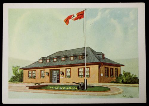 Postcard: Kommandatur in einem Fliegerhorst - Sammlung für das Opferwerk des Deutschen Volkes (WHW und DRK)