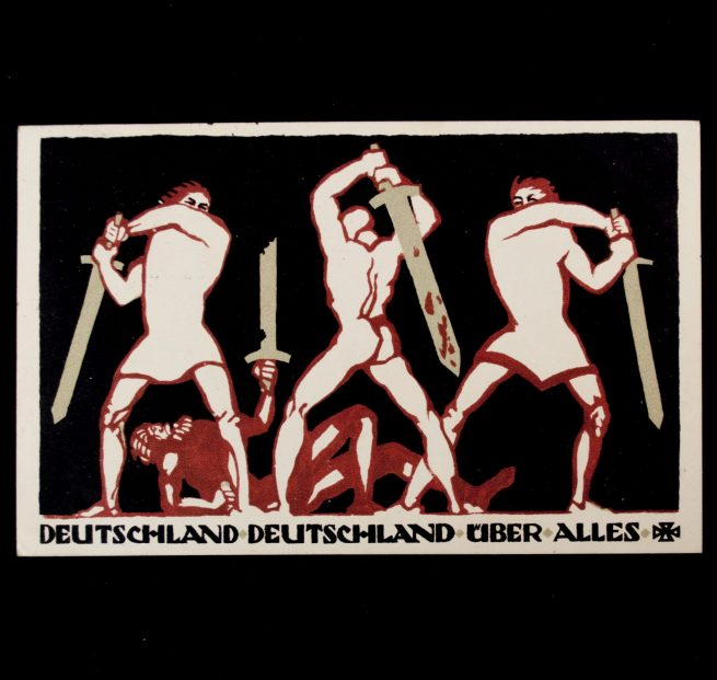 Postcard: WWI Roten Kreuz (DRK) - Deutschland, Deutschland über Alles! Central-Komitee der Deutschen Vereine vom Roten Kreuz