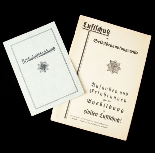 Reichsluftschutzbund Mitgliedsausweis (1940) + RLB brochure
