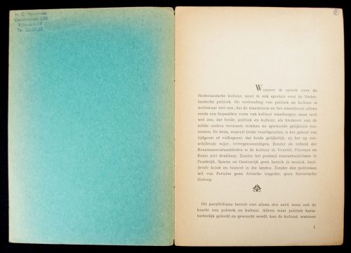 (NSB) De Nederlandsche Kultuur in Europa (1942)