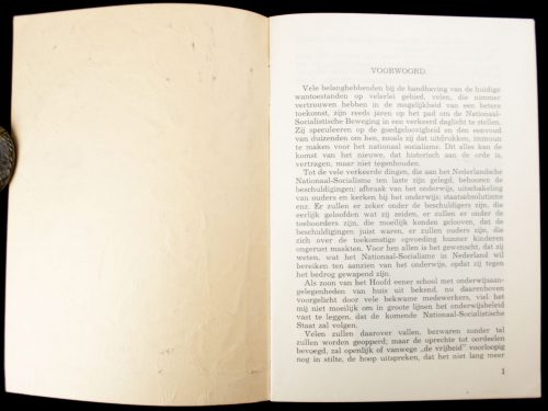 (NSB) Grondslagen voor het lager- en middelbaar onderwijs in den Nationaal-Socialistischen staat (1938)
