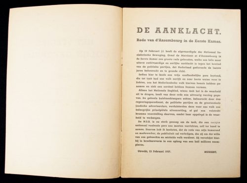 (NSB) - Het stelsel Colijn gevonnist (1937)