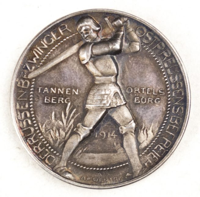 WWI - Originalmünze Mit Hindenburg / Hindenburg commemorative coin + paper
