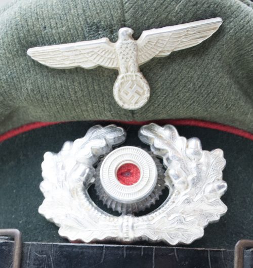 German Artillery NCO visor cap
