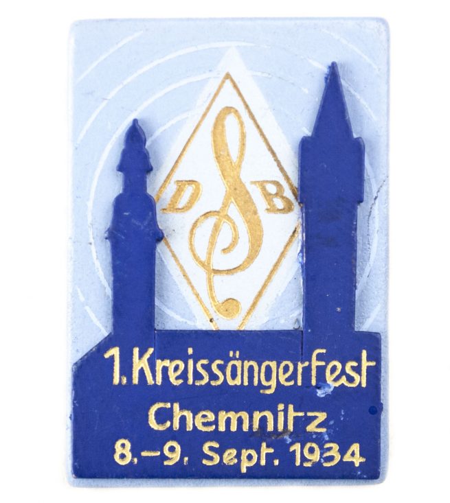 1. Kreissängerfest Chemnitz 8.-9. Sept 1934 abzeichen