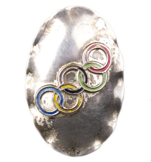 Olympia 1936 brosche with clip (Olympic games brooch)