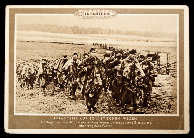 Postcard: Infanterie auf Sowjetischen Wegen
