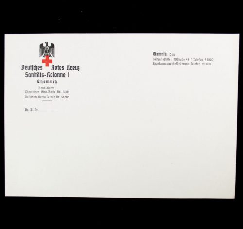 Deutsches Rotes Kreuz Sanitäts-Kolonne 1 Chemnitz letter paper