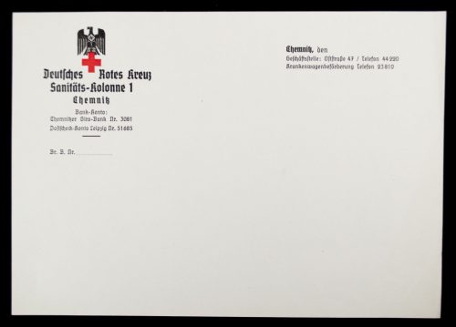 Deutsches Rotes Kreuz Sanitäts-Kolonne 1 Chemnitz letter paper