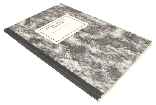 SS-FM-SS-Fördernde-Mitglieder-Wertmarked-Nachweis-book-from-1939-RARE