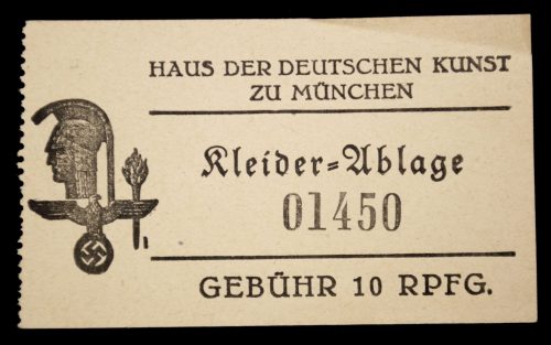 Haus der Deutschen Kunst 1933 abzeichen + entrance ticket