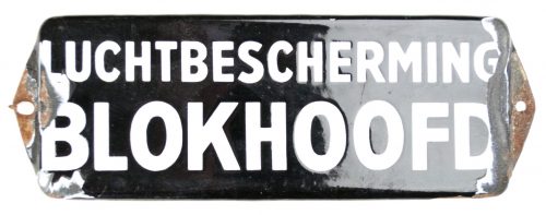 WWII Luchtbeschermingsdienst (LBD) doorshield 