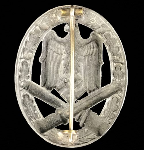 Allgemeines Sturmabzeichen (ASA) General Assault badge (GAB) hollow (maker Otto Schickle)