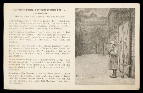 Postcard Lily Marleen - Vor der Kaserne, von dem grossen Tor