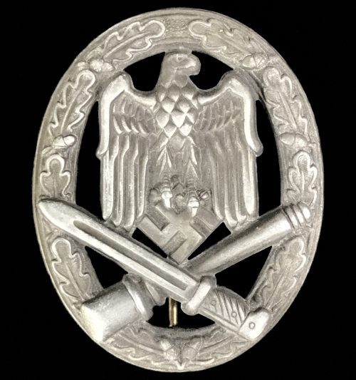 Allgemeines Sturmabzeichen (ASA) General Assault badge (GAB) hollow (maker Otto Schickle)