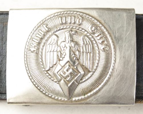 Hitlerjugend (HJ) Assmann marked belt + buckle